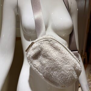 Lululemon Cream Sherpa Crossbody Bag